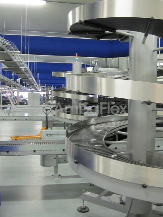 All-purpose spiral conveyor for medium to large products